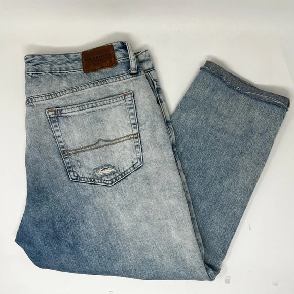 Denim & Supply Ralph Lauren Light Blue Boyfriend Jeans - Picture 1 of 6